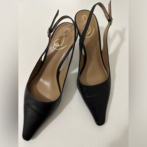 🖤GUC Sam Edelman Bianka Sling 57MM Leather Pointed Slingback Pumps